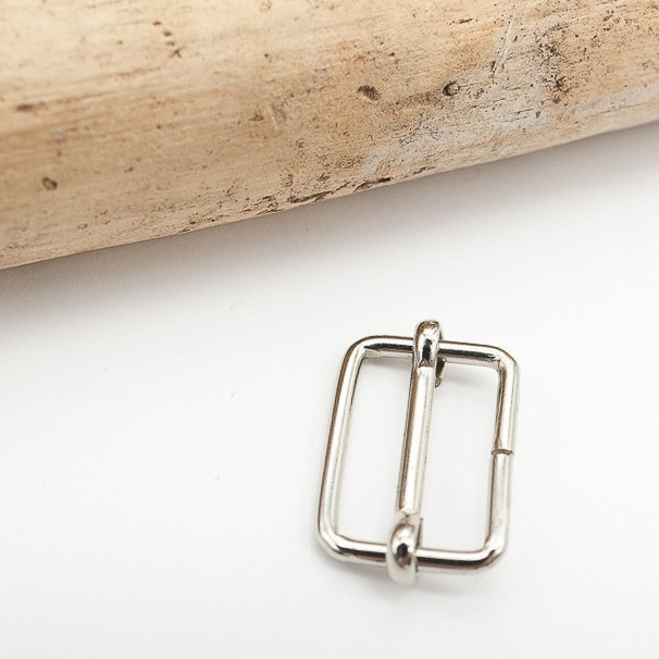 25mm Nickel Adjustable Buckle - Maison Klem